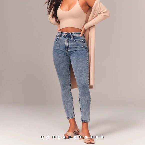 Curve Love High Rise Super Skinny Ankle Jeans in Medium Wash - Picture 10 of 12